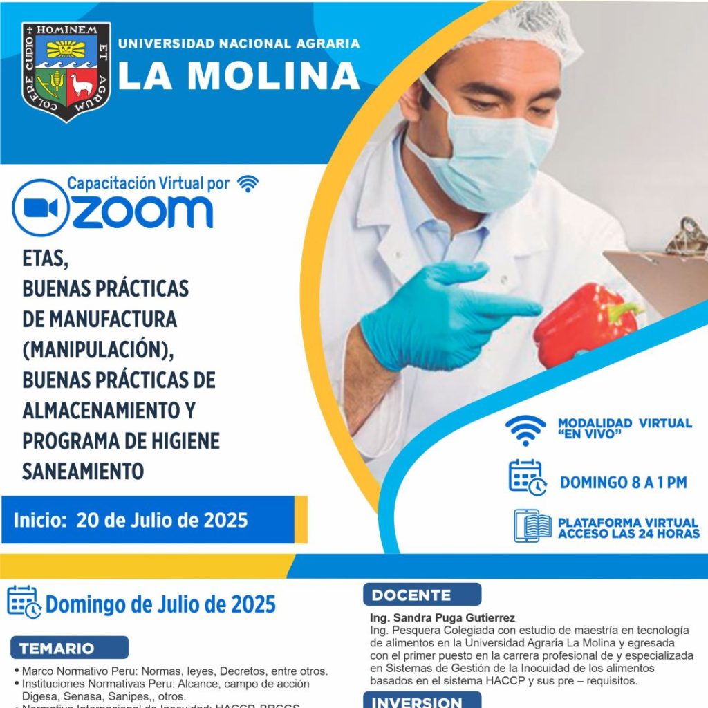 ETAS, BUENAS PRÁCTICAS DE MANUFACTURA (MANIPULACIÓN), BUENAS PRÁCTICAS DE ALMACENAMIENTO Y PROGRAMA DE HIGIENE Y SANEAMIENTO (POES)