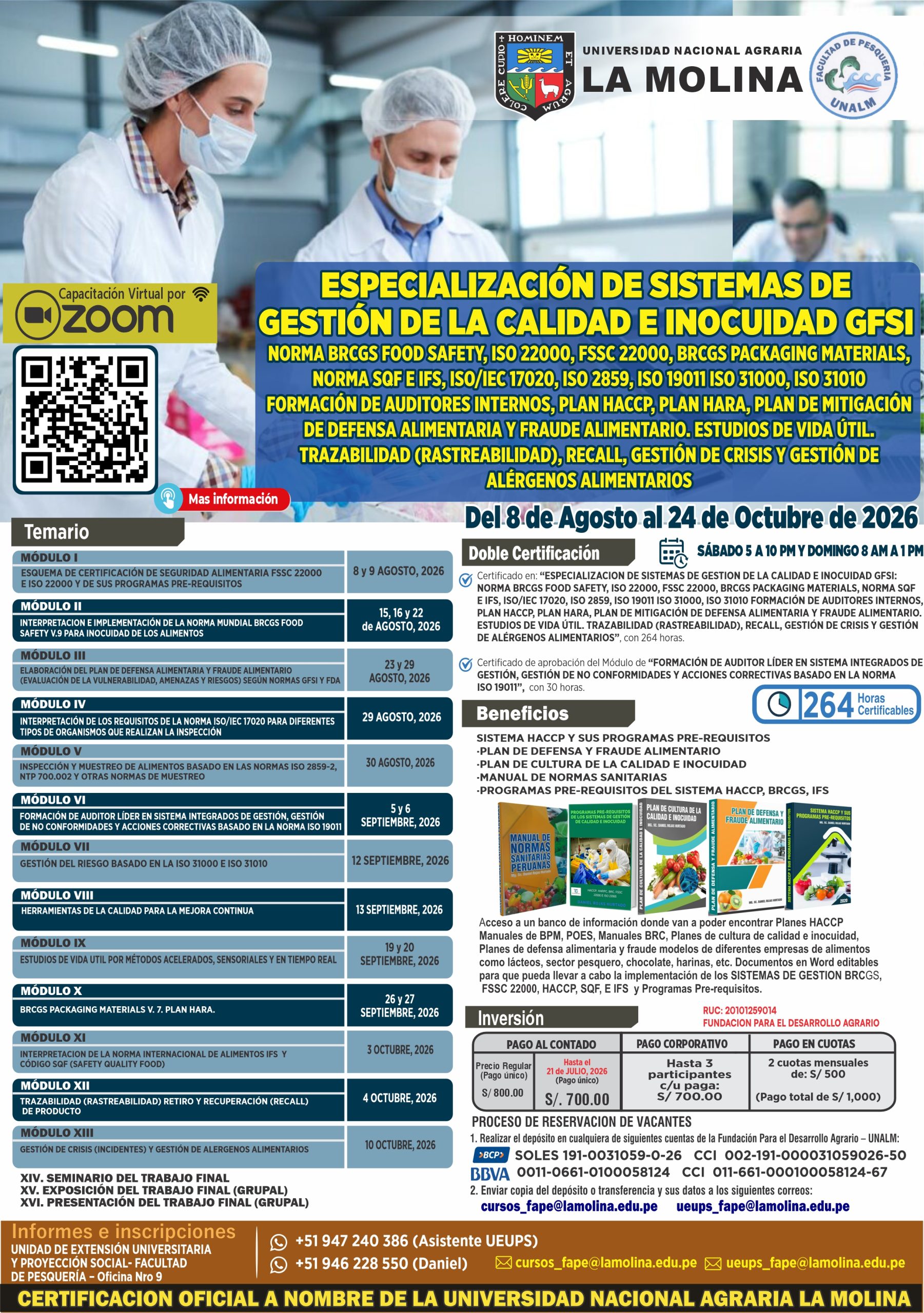 Póster Oficial de la Especialización UNALM