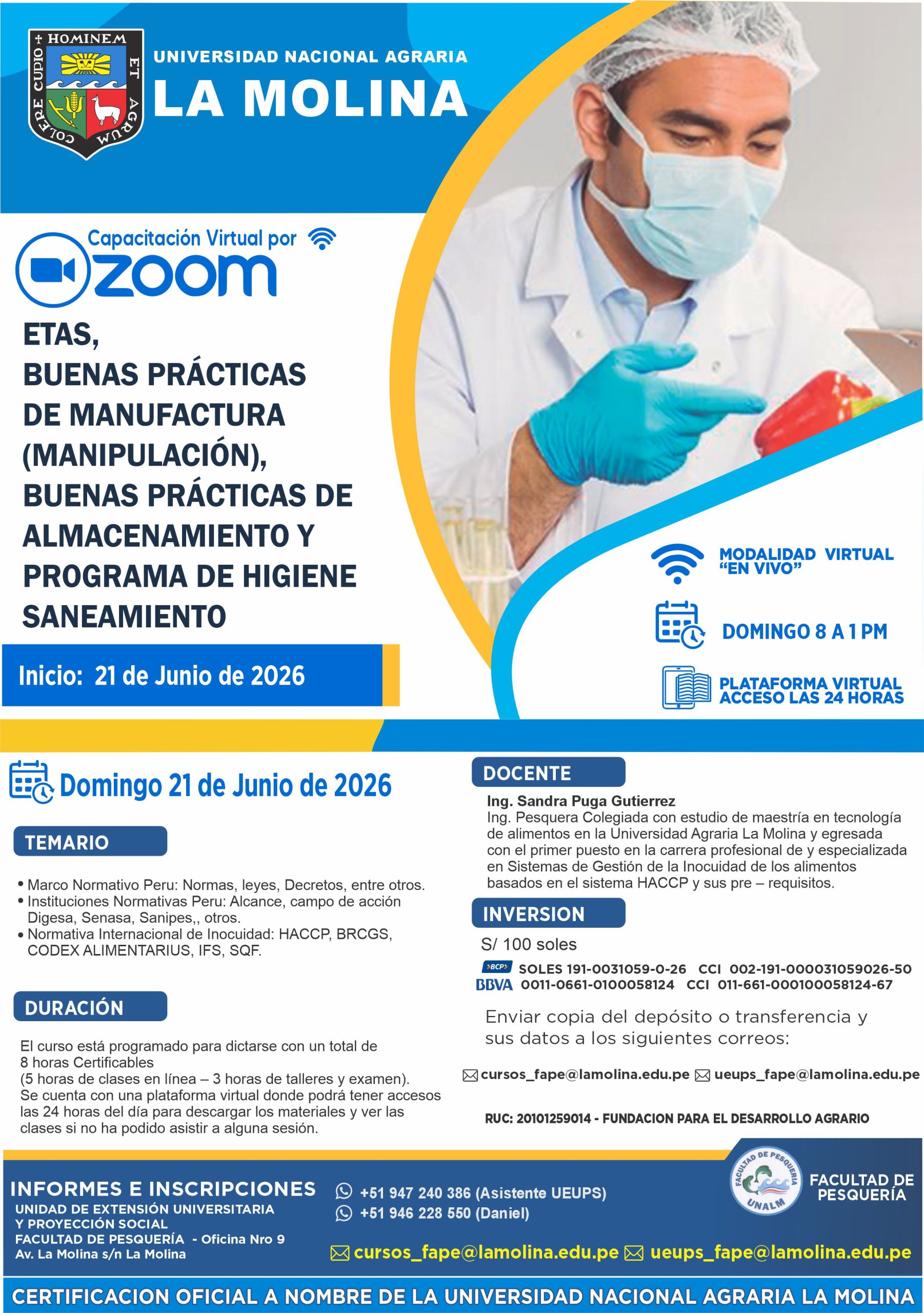 Póster del Programa ETAs e Higiene