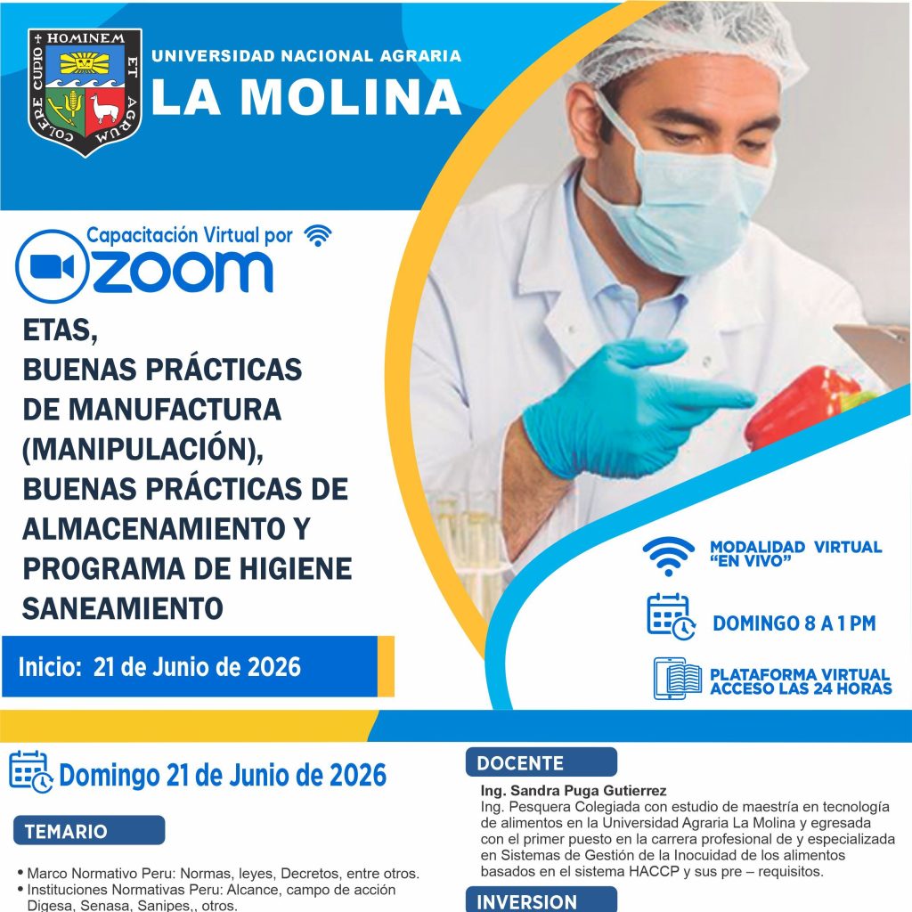 ETAS, BUENAS PRÁCTICAS DE MANUFACTURA (MANIPULACIÓN), BUENAS PRÁCTICAS DE ALMACENAMIENTO Y PROGRAMA DE HIGIENE SANEAMIENTO