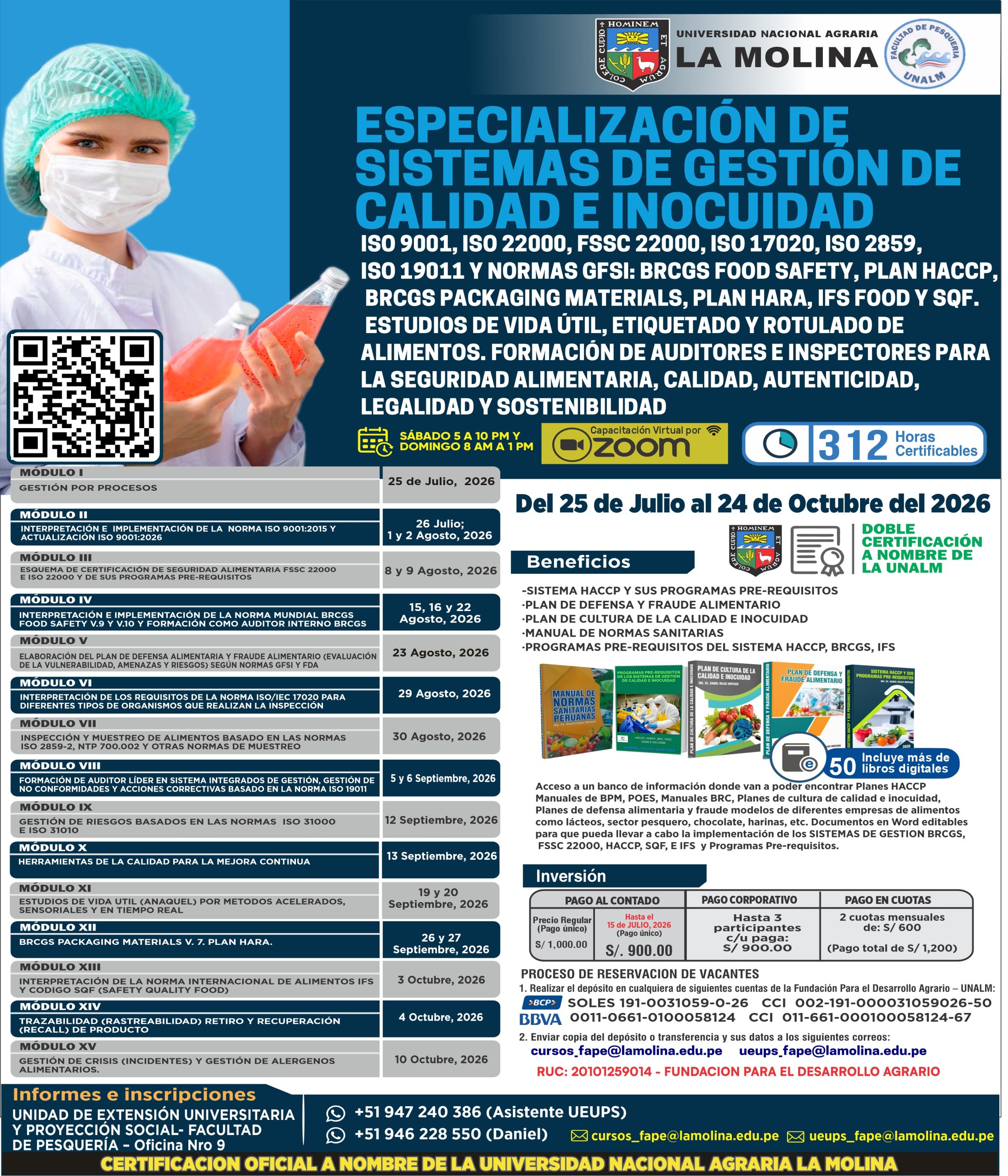 Póster Especialización Inocuidad UNALM